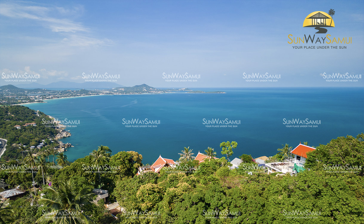 (SOLD) Exceptional 2160 sqm Seaview Land in Chaweng Noi for sale