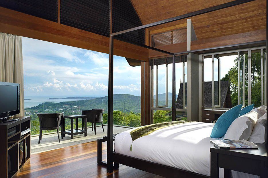 Suralai Villa - Modern Thai 6 Bedroom Seaview Pool Villa in Bophut for sale
