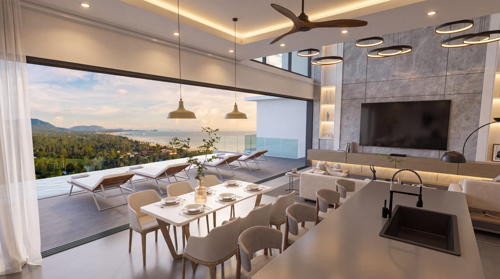 Tesoro Valley – Off Plan 2 to 4+1 Bedroom Seaview Pool Villa in Bang Makham for sale: Tesoro Valley – Off Plan 2 to 4+1 Bedroom Seaview Pool Villa in Bang Makham for sale
