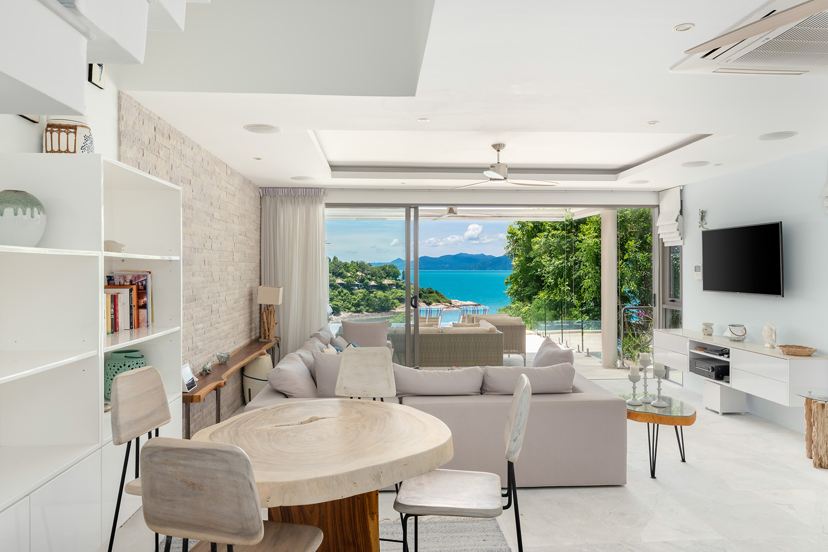 Nautical 4+1 Bedroom Seaview Semi-Detached Pool Villa in Plai Laem for sale