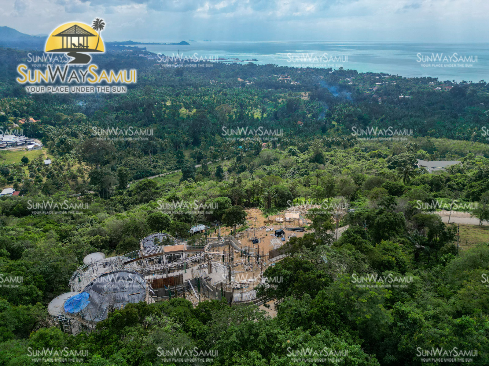 Kunkhao Tara Villas – Ecological 4 Bedroom Seaview Pool Villa in Bang Makham for sale