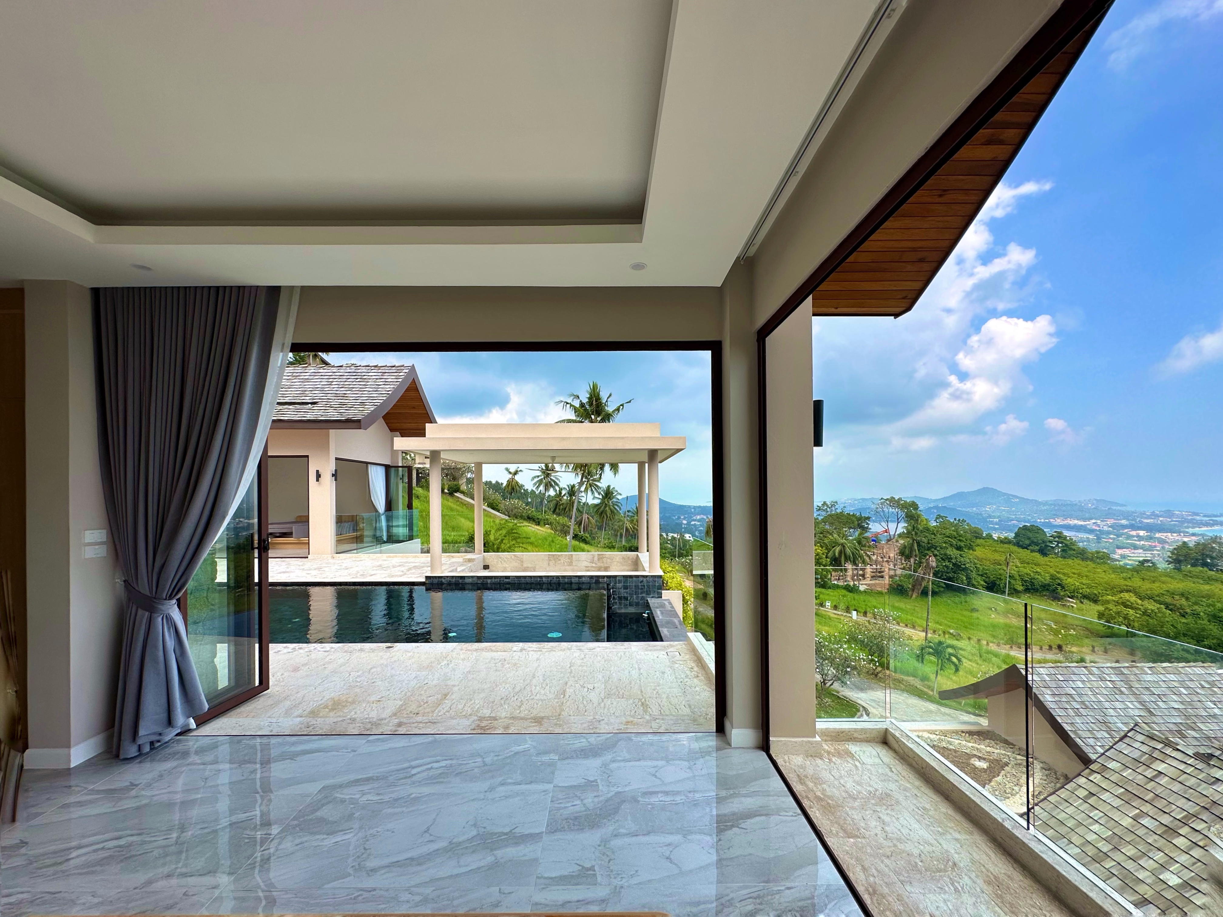 (SOLD) Villa Delapan - Traditional Tropical 3 Bedroom Seaview Pool Villa in Chaweng Noi For Sale