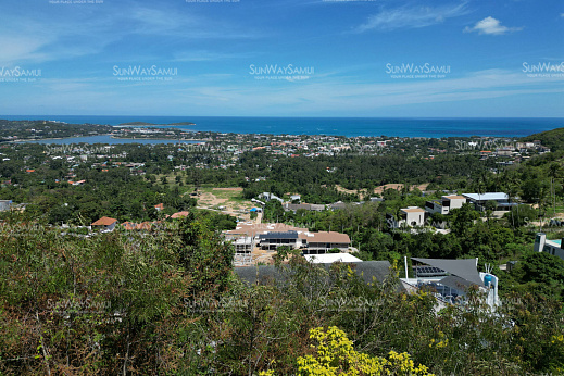 Land "Hilltop 2.5 Rai Land with 115m Panoramic Sea Frontage in Chaweng for sale" beachfront, sea view, walking distance to the beach, district Chaweng, sale for 30 000 000 baht