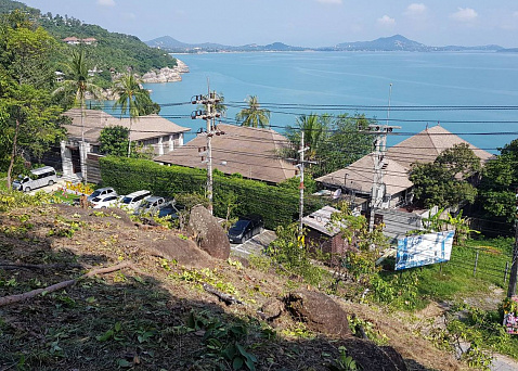 Beautiful piece of 8.5 rai land just off the road with perfect sea view Land "Beautiful piece of 8.5 rai land just off the road with perfect sea view" sea view, walking distance to the beach, district Chaweng Noi, sale for 76 500 000 baht