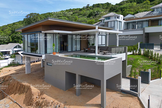 Villas "Samui Hillside Village – 3 Bedroom Mountain-view Pool Villa in Bophut for sale " 2 bedrooms, garden, private pool, district Bophut, sale for 14 900 000 baht