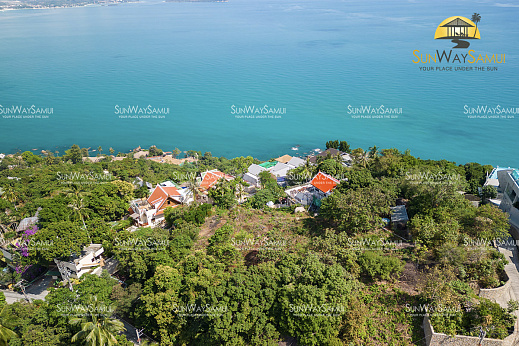 Land "Exceptional 2160 sqm Seaview Land in Chaweng Noi for sale" sea view, walking distance to the beach, district Chaweng Noi, sale for 22 000 000 baht