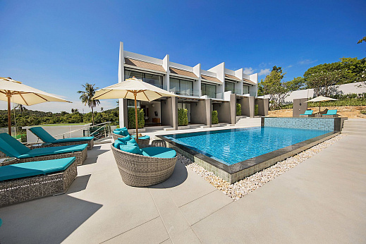 Townhouses "Exceptional 2 Bedroom Townhouse in Sunway Villas Choeng Mon" 2 bedrooms, garden, gym, view 360, walking distance to the beach, district Choeng Mon, sale for роа