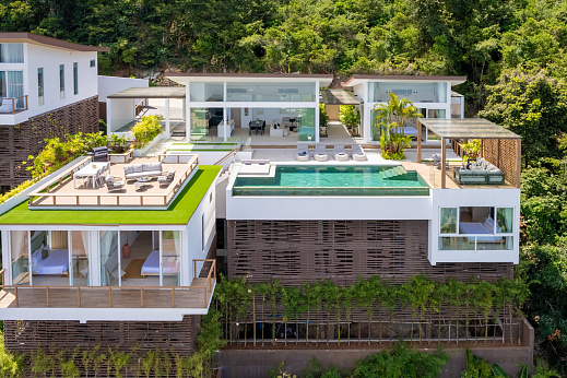 Villas "Pacific Palisades Villa Venice – 4 Bedroom Seaview Pool Villa in Bang Por for sale" 4 bedrooms, private pool, sea view, district Bang Por, sale for 36 000 000 baht