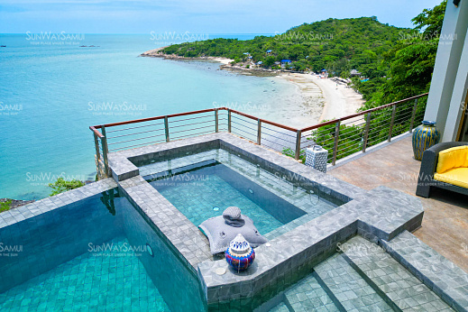 Villas "Villa Azure – Exclusive 5 Bedroom Seaview Villa in Tongson Bay for sale" 5 bedrooms, garden, private pool, sea view, walking distance to the beach, district Thongson Bay, sale for 85 000 000 baht