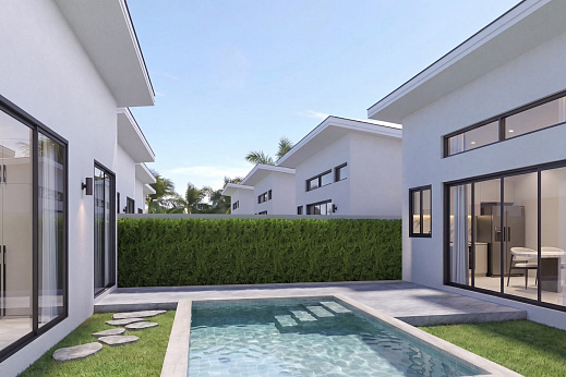 Villas "Luma by Hideaway – 3 Bedroom Garden Pool Villa in Bophut for sale" 3 bedrooms, garden, private pool, district Bophut, sale for 8 499 000 baht