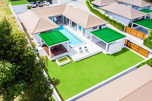 Villas "Hideaway villa — spacious 3 Bedroom Garden Pool Villa with Garden in Sunway Villas, Choeng Mon (A4) " 3 bedrooms, private pool, walking distance to the beach, district Choeng Mon, sale for роа