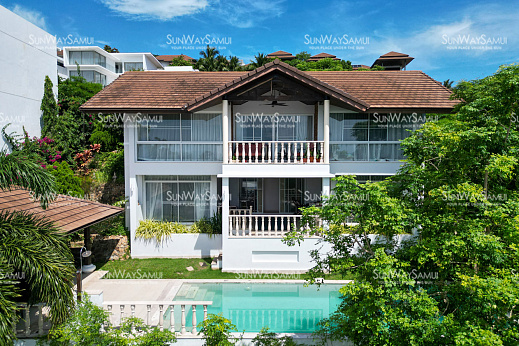Villas "Villa Horizon 37 - Serene 3 Bedroom Seaview Pool Villa in Choengmon for sale" 3 bedrooms, garden, private pool, sea view, walking distance to the beach, district Choeng Mon, sale for 16 500 000 baht