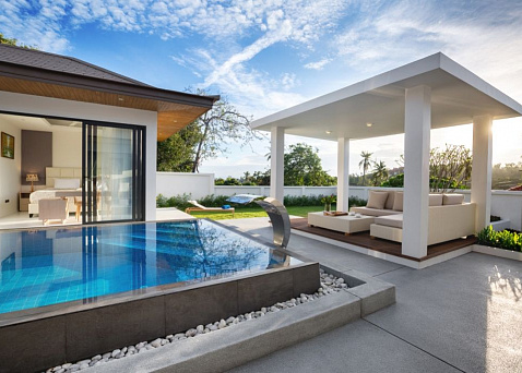 3 bedroom villa in Sunway Villas project Villas "3 bedroom villa in Sunway Villas project" 3 bedrooms, 3 showers, garden, private pool, walking distance to the beach, district Choeng Mon,