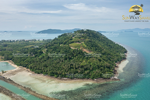 Land "Finest Waterfront Land in Phang Ka, Koh Samui for sale" beachfront, sea view, district Taling Ngam, sale for 280 000 000 baht
