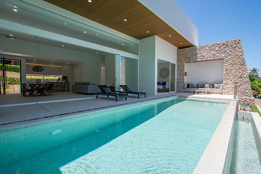 Villas "Isla Verde in Jewels Samui – 3 Bedroom Garden Pool Villa in Bang Por for sale" 3 bedrooms, garden, private pool, sea view, walking distance to the beach, district Bang Por, sale for 19 950 000 baht