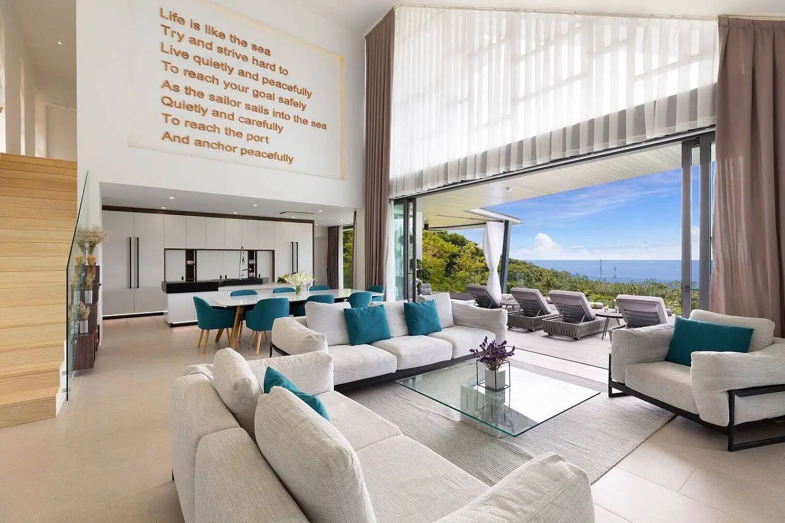 Stunning Tropical Modern Villa located in the Santi Thani Estate at the north coast of Koh Samui