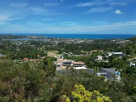 Land "Hilltop 2.5 Rai Land with 115m Panoramic Sea Frontage in Chaweng for sale" beachfront, sea view, walking distance to the beach, district Chaweng, 
