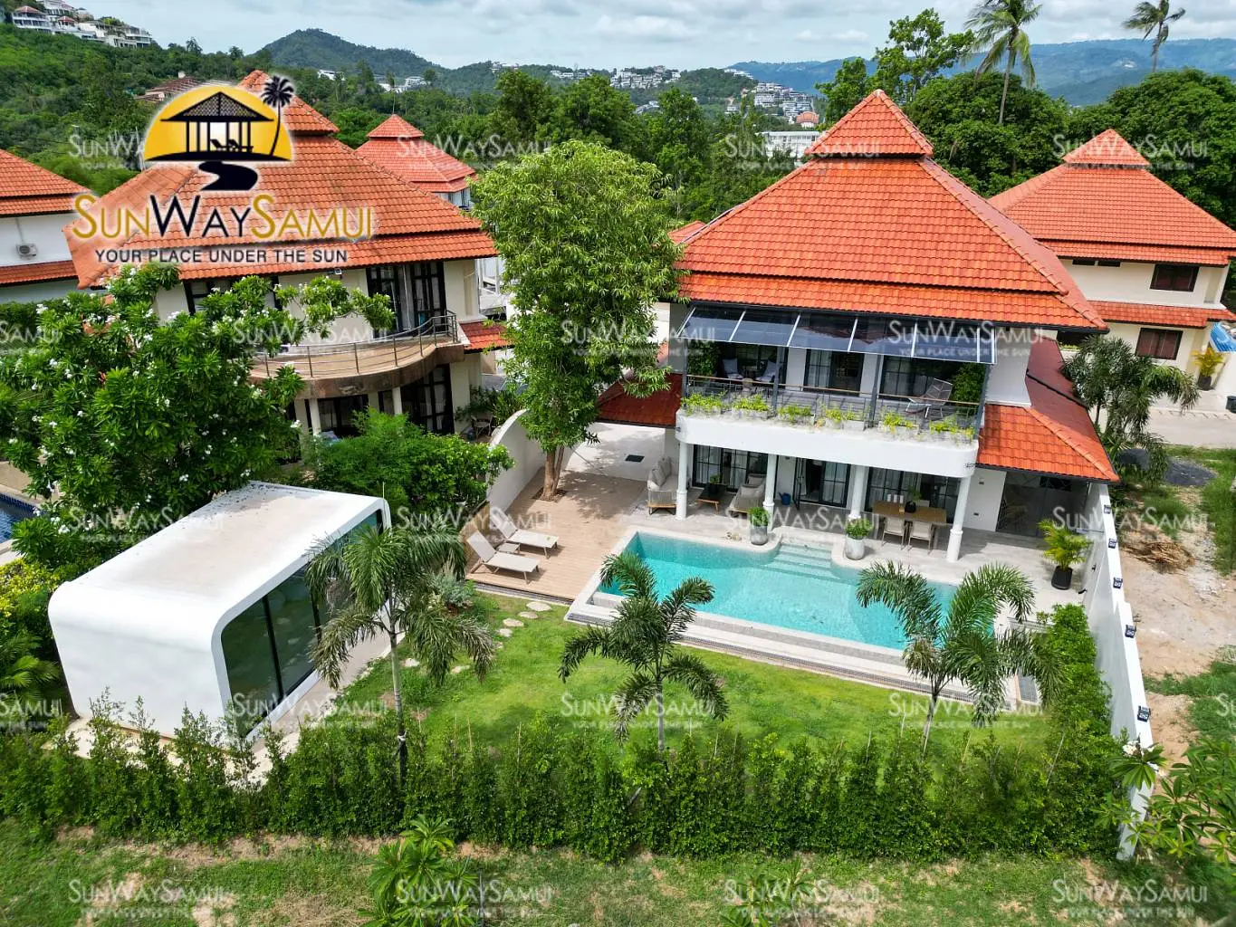 (SOLD) New Built Beachside 3 Bedroom Garden Pool Villa in Thongson Bay Villas for Sale