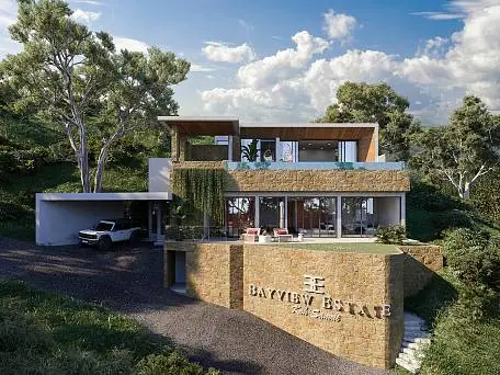 Villas "(SOLD) Bayview Estate - last villa available in award winning estate in prime location" 3 bedrooms, 4 showers, garden, private pool, sea view, district Chaweng Noi, 