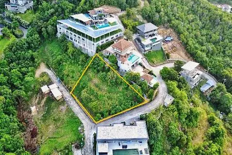 Villas "1216 sqm Prime Seaview Land Plot in Plai Laem for sale"  bedrooms, sea view, district Plai Laem, 
