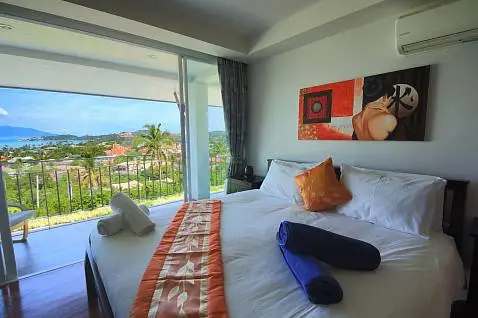 Condominiums "The Bay Seaview Condominium in Plai Laem for sale" 1 bedroom, 1 shower, gym, sea view, walking distance to the beach, district Plai Laem, 