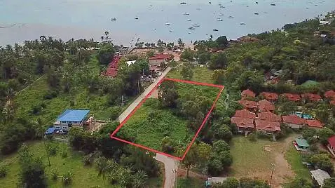 Land "An excellent land plot on the West side of Bophut beach in Koh Samui. " sea view, walking distance to the beach, district Bophut, 
