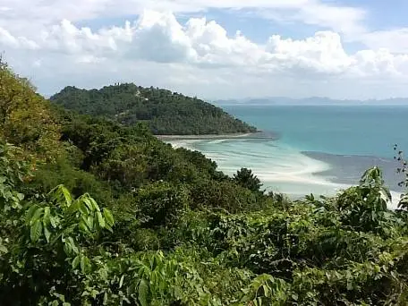 Land "46 rai sea view land at Taling Ngam together with beach front." sea view, walking distance to the beach, district Taling Ngam, 