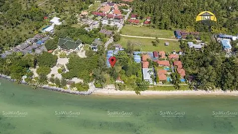 Land "(SOLD) Beachfront Lipanoi land for sale with house and bungalows" beachfront, district Lipa Noi, 