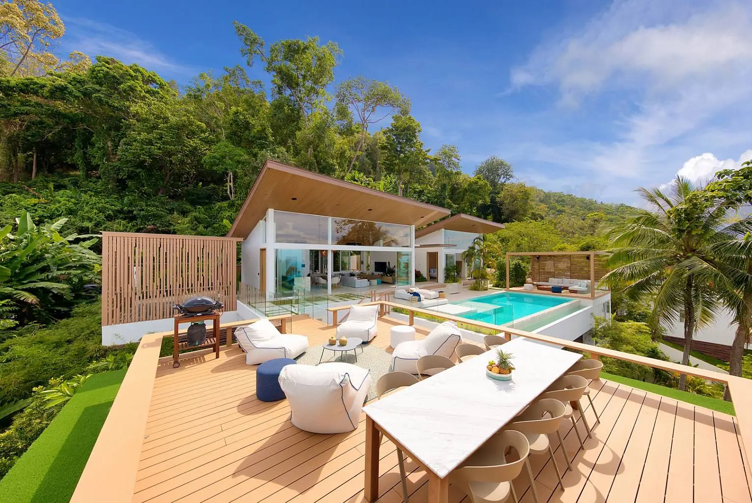 (SOLD) Pacific Palisade - Contemporary Tropical 4 Bedroom Seaview Pool Villas in Bang Por 