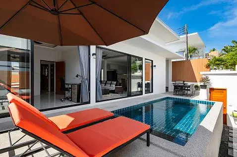 Villas "Baan Grace – Cosy 2 Bedroom Garden Pool Villa in Maenam for Sale" 2 bedrooms, 2 showers, garden, private pool, district Maenam, 