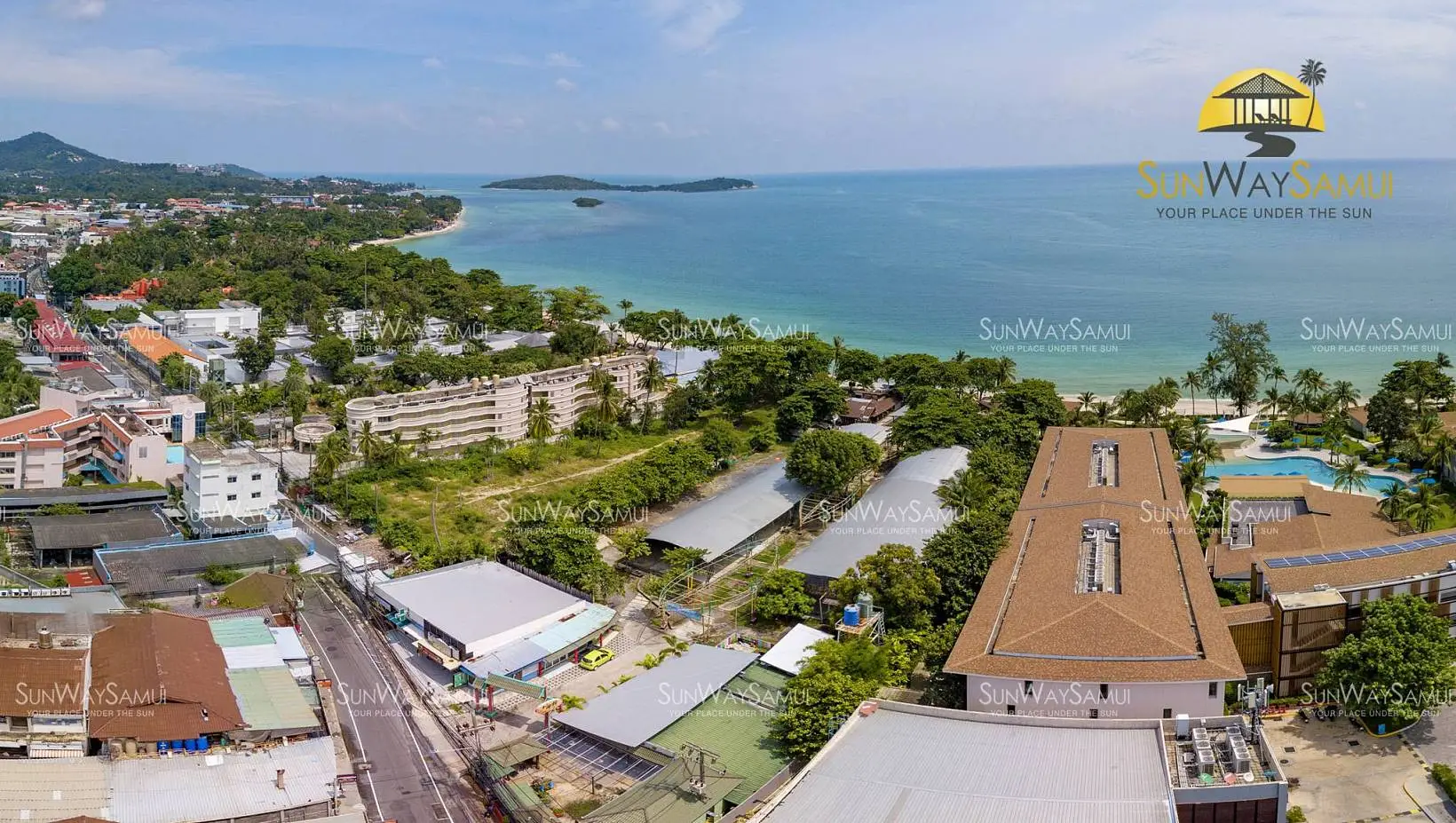 Beach front land for sale in the middle of Chaweng beach 