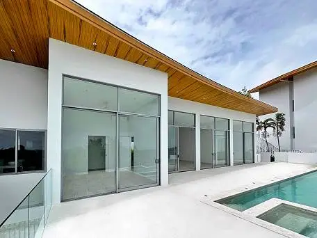 Villas "(SOLD) Premium 3 Bedroom Seaview Pool Villa in Plai Laem for sale" 3 bedrooms, 3 showers, private pool, sea view, district Plai Laem, 