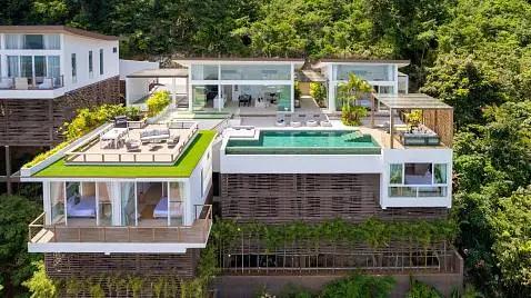 Villas "Pacific Palisades Villa Venice – 4 Bedroom Seaview Pool Villa in Bang Por for sale" 4 bedrooms, 4 showers, private pool, sea view, district Bang Por, 