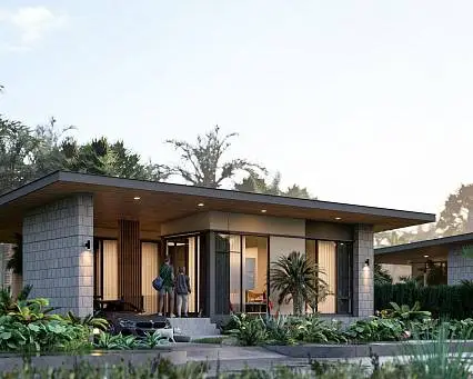Villas "Cera Mini Villas – Off-plan 2 Bedroom Garden Pool Villa in Maenam for Sale" 2 bedrooms, 2 showers, garden, private pool, walking distance to the beach, district Maenam, 