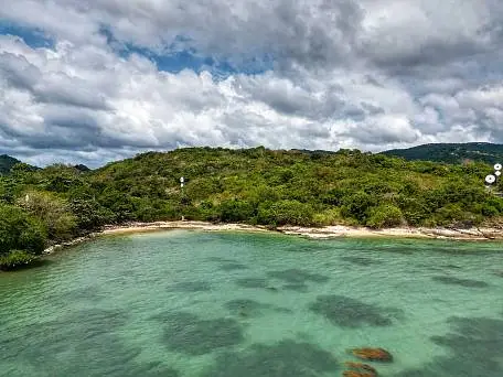 Land "Waterfront 8 Rai Seaview Land in Thong Thanote, Taling Ngam for Sale" beachfront, sea view, district Thong Krut, 