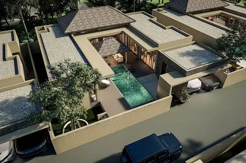 Villas "Coco Tropical Plalarn – Beachside 4 Bedroom Villa in Maenam for sale" 4 bedrooms, 5 showers, garden, private pool, walking distance to the beach, district Maenam, 