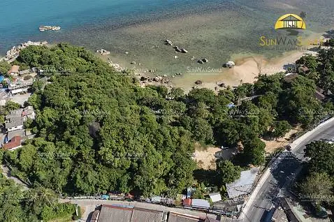 Land "(SOLD) 7 Rai Prime Beachfront Land in Lamai for sale, Koh Samui" beachfront, sea view, district Lamai, 