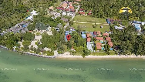 Land "Beachfront Lipanoi land for sale with house and bungalows" beachfront, district Lipa Noi, 