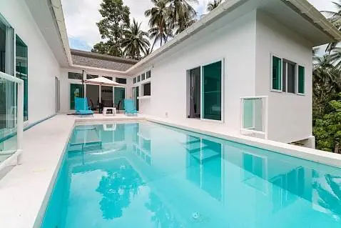 Villas "Coconut Grove 3 Bedroom Pool Villa in Lamai for sale" 3 bedrooms, 3 showers, garden, private pool, district Lamai, 