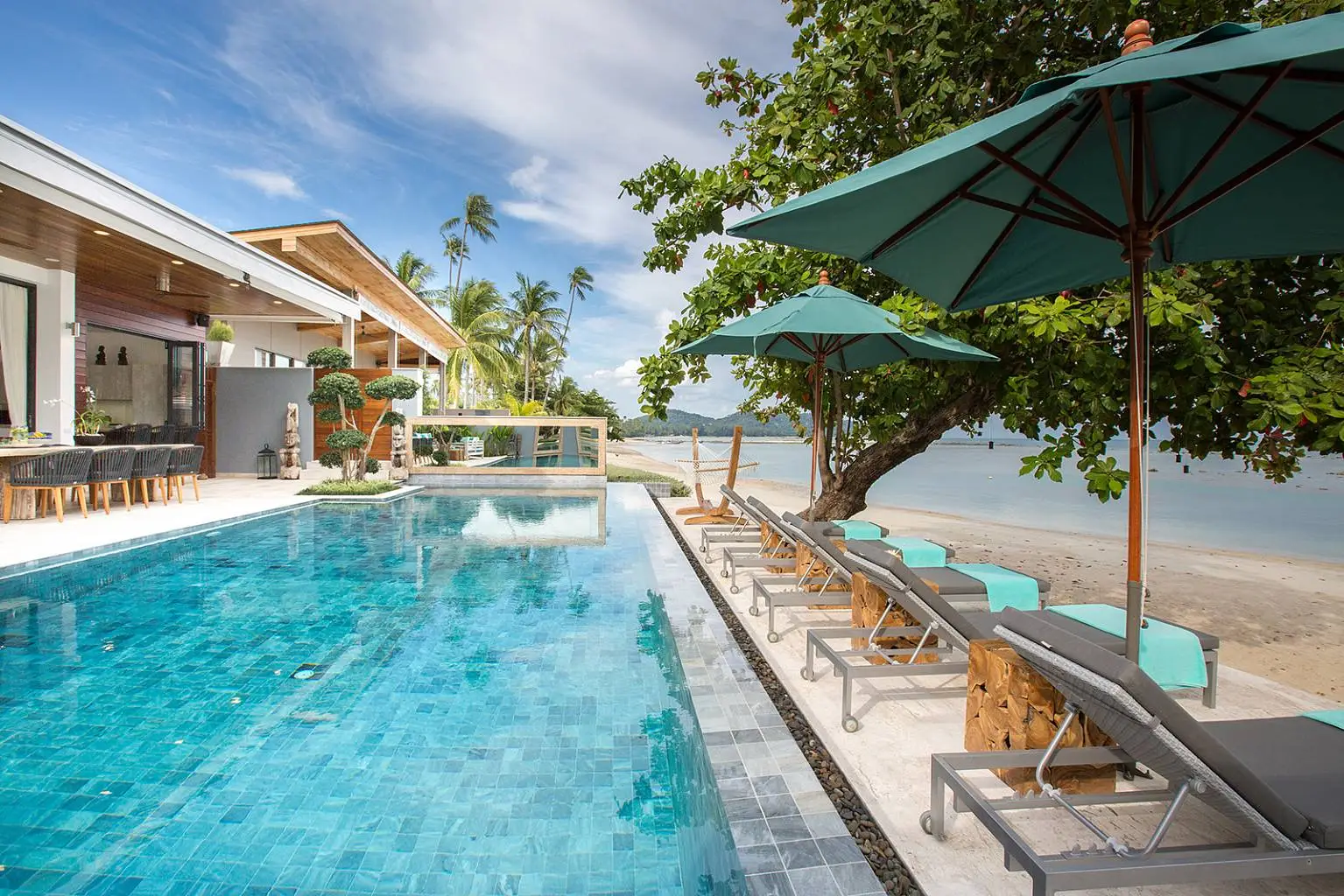 (SOLD) Villa Suma by Pavana – Luxurious 7 Bedroom Beachfront Villa in Laem Sor for sale