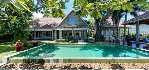 Villas "The Headland Villa - Chic 4 Bedroom Seaview Pool Villa in Taling Ngam for sale" 4 bedrooms, 4 showers, beachfront, garden, private pool, district Taling Ngam, 
