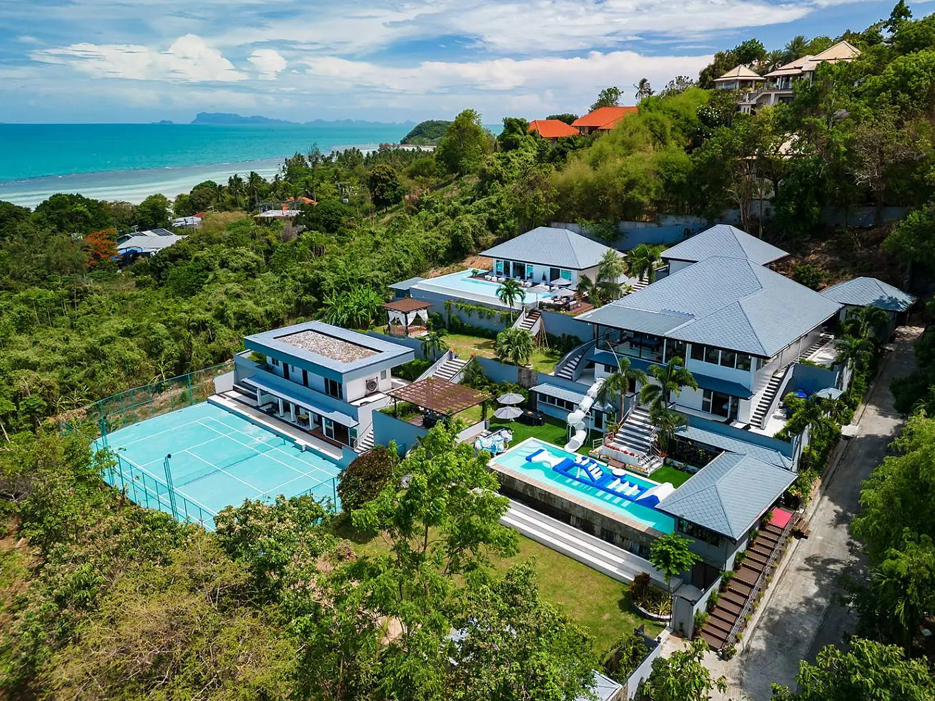 Substantial 9 Bedroom Seaview Pool Villa in Bang Makham for sale