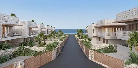 Villas "EcoHome Samui – Seaside 3 to 4 Bedroom Pool Villas in Laem Sor for sale" 4 bedrooms, 5 showers, garden, private pool, sea view, walking distance to the beach, district Bang Kao, 