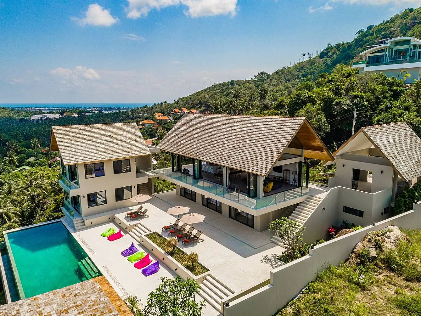 6 bedrooms luxurious panoramic sea view Villa in Bophut: 6 bedrooms luxurious panoramic sea view Villa in Bophut for sale